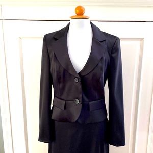 INC International Concepts black satiny cocktail blazer